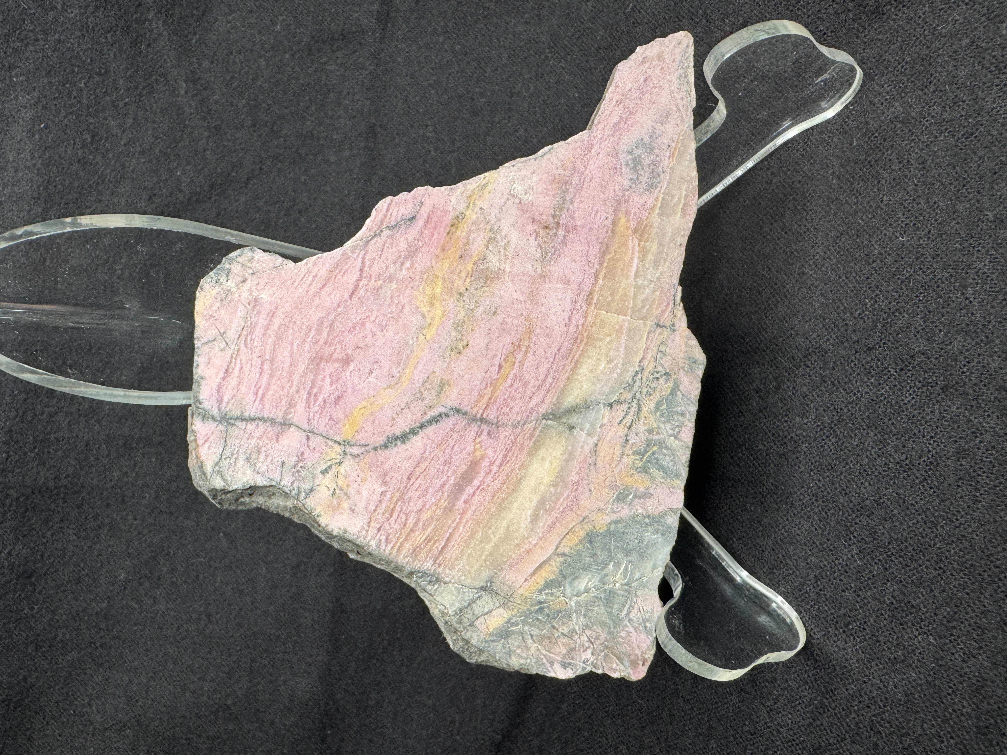 Rhodonite Slab Raw Material